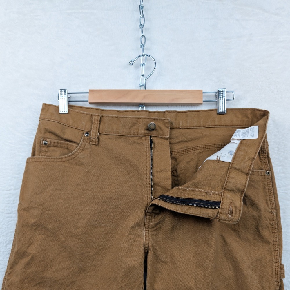 Dickies Jeans Men's 36x30 Brown Carpenter Straight Utility Skater Streetwear
